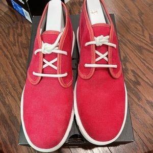 UGG Men's Red Maksim Canvas Lace Up Chukka Boot/NWB